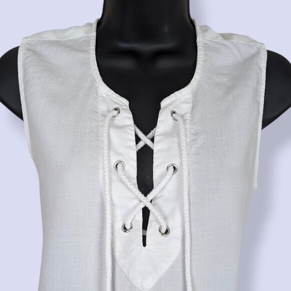 Cloth & Stone Sleeveless Lace Up Top - Picture 3 of 7